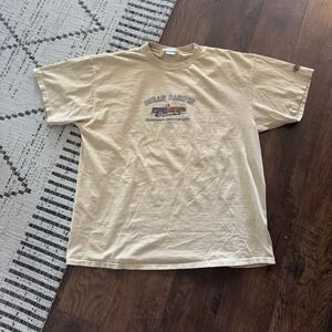 Vintage Ocean Pacific T-Shirt Mens 2XL Biege Truck Cruise Control OP Surf  90s